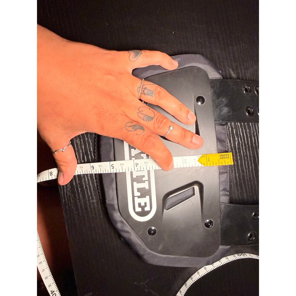 Battle Football Back Plate Black Adjustable Protective Back Pad Youth Size - Picture 5 of 9